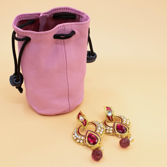 Leather Small Wrist pouch | Perfect for Keys, Cards & Lipstick - Picture 2 of 6